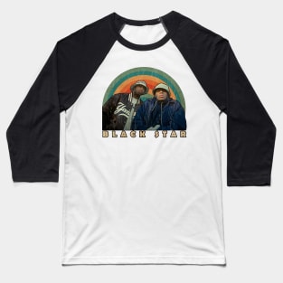 Black Star Retro Vintage Baseball T-Shirt